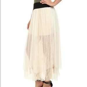 NWT Free People Ivory Skirt